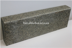 Lx300x150 cm Green Rogovka Kerbstone, Rogovsky Green Granite Kerbs