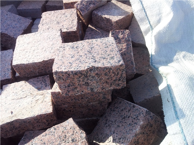 Paving Stone, Black Granite Cube Stone & Pavers