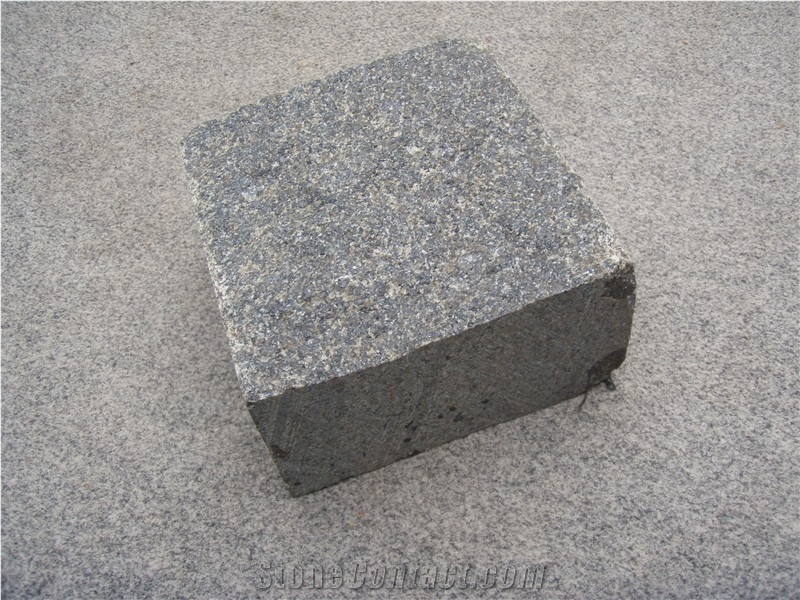 Paving Stone, Black Granite Cube Stone & Pavers