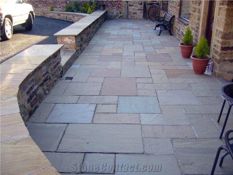 Landscaping Stones,Natural Stone Paving Slabs, Stoneraisedred Brown Sandstone Cube Stone & Pavers