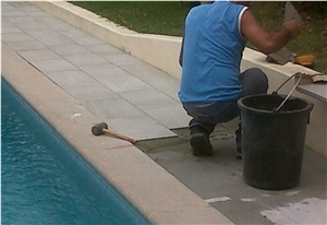 Pool Pavers, Pool Decks, Tuffeau Stone Beige Stone Pool Pavers
