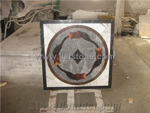 Multicolor Floor Medallion