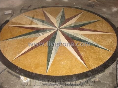 Multicolor Floor Medallion