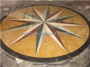 Multicolor Floor Medallion
