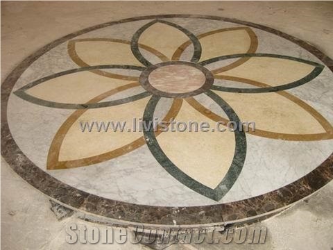 Multicolor Floor Medallion