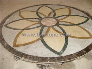 Multicolor Floor Medallion