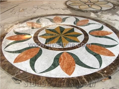 Multicolor Floor Medallion