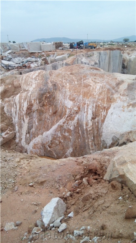 Kashmir White Granite Block, India White Granite