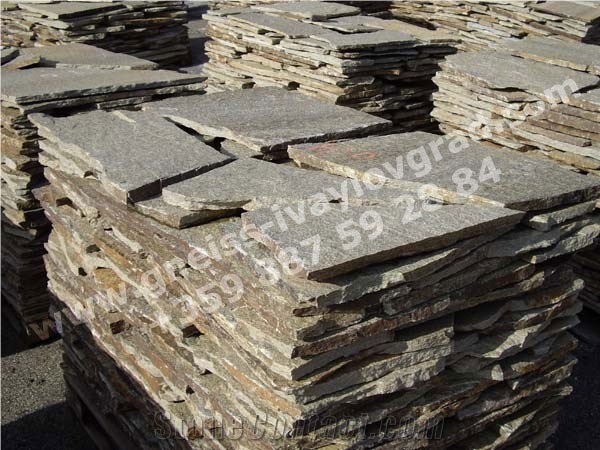 Ivailovgrad Golden Brown Gneiss Ranged Plates