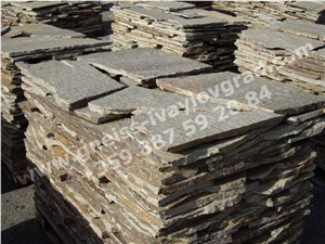 Ivailovgrad Golden Brown Gneiss Ranged Plates