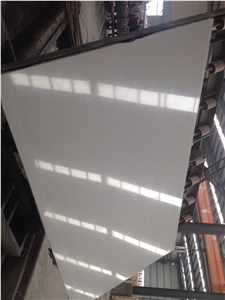 Artificial White Marble Big Slabs,Random Edge Polished Surface,China Pure White Marble Artificial Stone