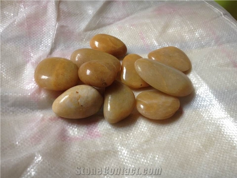 Natural Yellow Pebble Stone