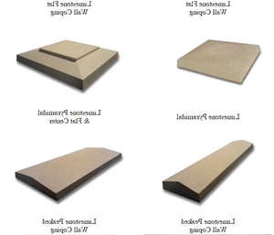 Custom Made Natural Stone Pier and Wall Caps