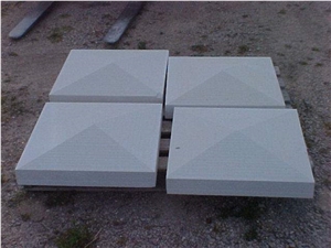 Custom Made Natural Stone Pier and Wall Caps