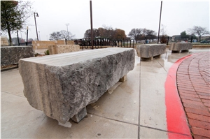 Lueders Gray Limestone Landscaping Block Bench Lueders Gray Limestone Landscaping Block Bench