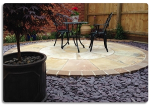 Mint Sandstone Circle Pattern