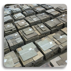 Old Reclaimed York Stone Paving Flagstones
