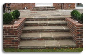 Old Reclaimed York Stone Paving Flagstones