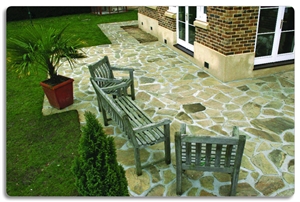 York Stone Crazy Paving Flagstone Patio