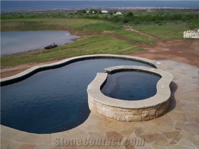Lueders Stone Pool Coping, Pool Pavers
