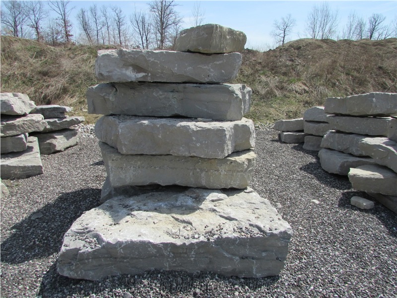 Lake Michigan Limestone Garden Rocks, Boulders