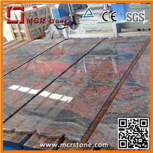 India Red Granite Slabs & Tiles, Multicolor Red Granite Slabs & Tiles