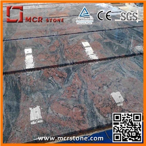 India Red Granite Slabs & Tiles, Multicolor Red Granite Slabs & Tiles