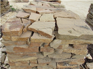 Sandstone Natural Patio Flagstone, Autumn Blend Beige Sandstone Flagstone