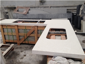 Hight Quality White Polished Quartz Kitchen Countertops
