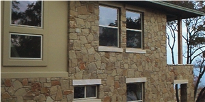 Chateau Cut Autumn Blend Sandstone Building Wall