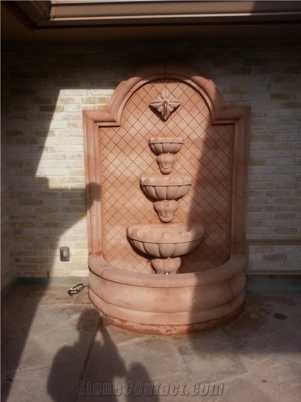 Rosa Ermita Cantera Hand Carved Fountain