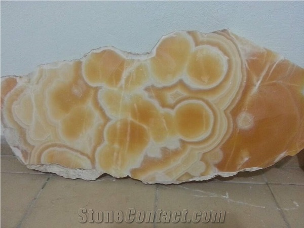 Orange Onyx Block, Mexico Yellow Onyx