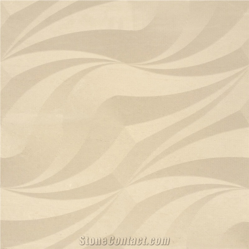 Desert Cream Limestone 3d Cnc Carved Wall Panels