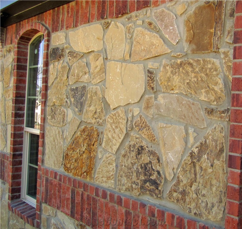 Rockface Oklahoma Chocolate Sandstone Building & Walling
