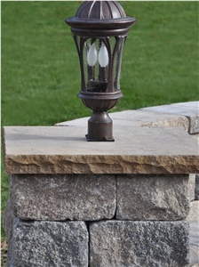Chestnut Cut Stone - Chestnut Brown Limestone Grill Surround
