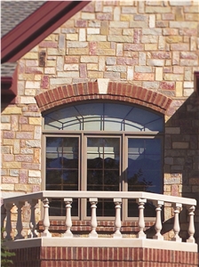 Indiana Buff Limestone Carved Balustrade