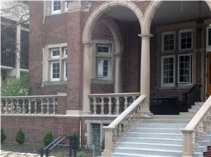 Indiana Buff Limestone Carved Balustrade