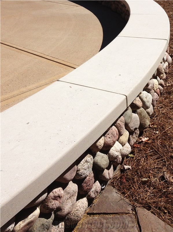 Indiana Buff Limestone Cut Stone Wall Caps