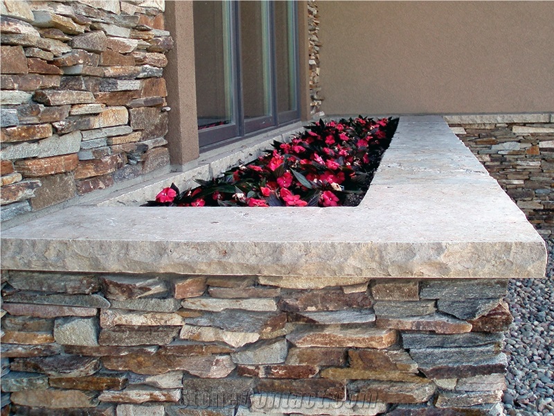 Mill Creek Cut Stone Wall Cap - Thermalled