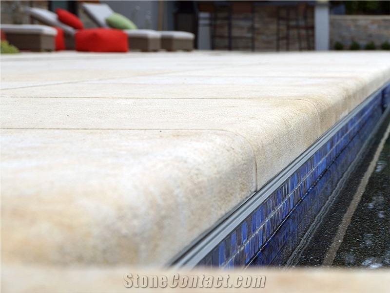 Silverdale Cut Stone Coping and Pool Terrace Paving