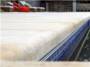 Silverdale Cut Stone Coping and Pool Terrace Paving