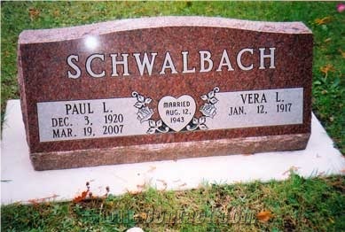 Red Granite Monument & Tombstone