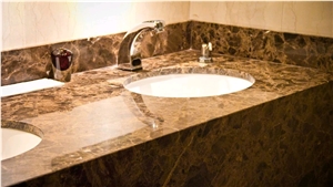 Light Emparador Marble Bath Tops