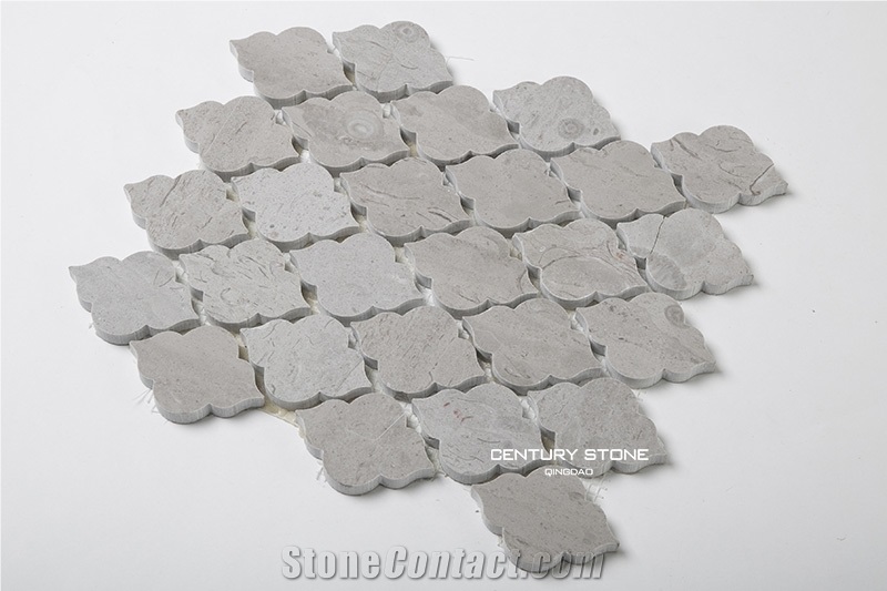 Cinderella Grey Marble Lantern Mosaic Tile