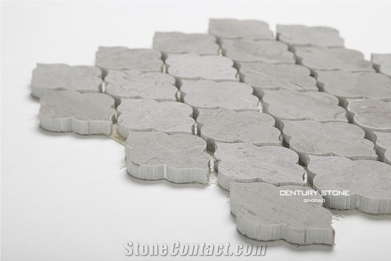 Cinderella Grey Marble Lantern Mosaic Tile