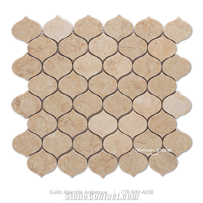 Giallo Atlantide Arabesque Mosaic Pattern