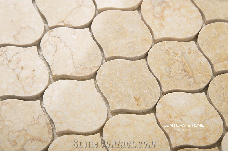 Giallo Atlantide Arabesque Mosaic Pattern