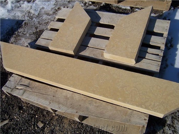 Minnesota Limestone Fireplace Hearth