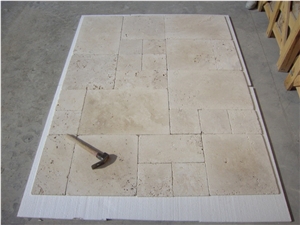 Tuscany Classic Travertine Pattern, Brushed Surface, Chipped Edge