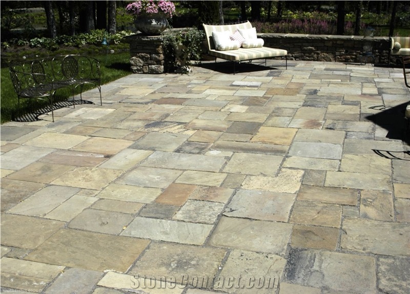 Antique Yorkshire Flagstone Patio Pattern